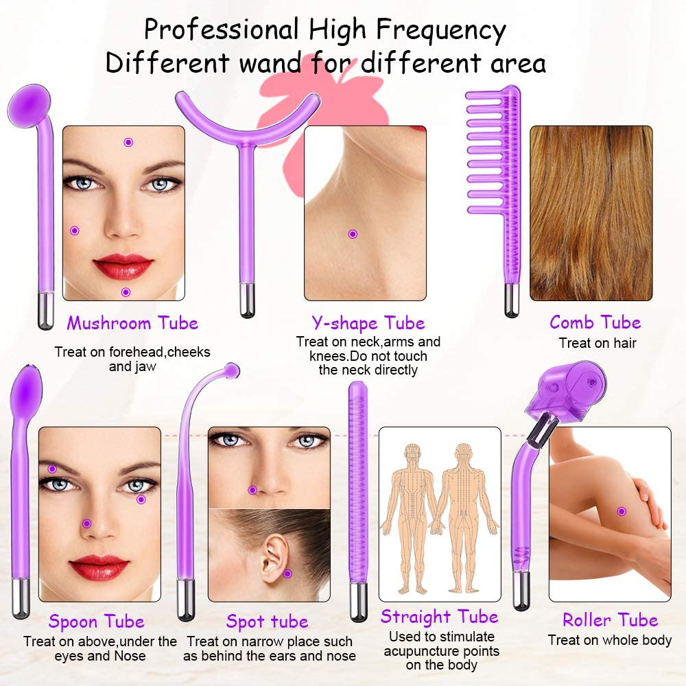 High Frequency Skin Therapy Wand Set