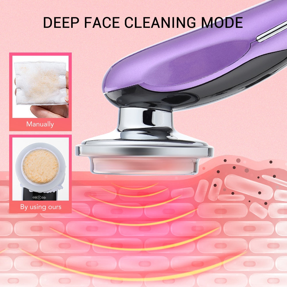 7 in 1 Microcurrent LED Therapy Skin Rejuvenation Facial Massager