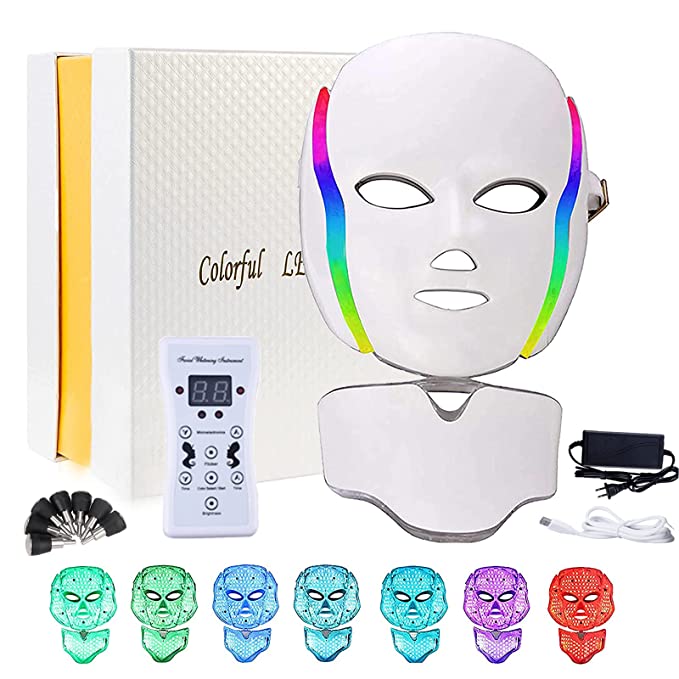 LED Face Mask For Healthier Skin- 7 Color Wavelengths